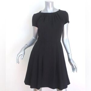 Red Valentino Black Pleated Dress